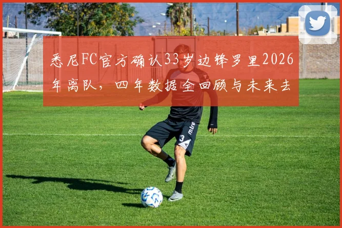 悉尼FC官方确认33岁边锋罗里2026年离队,四年数据全回顾与未来去向分析
